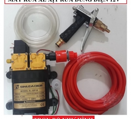 MÁY RỬA XE 12V - MÁY BƠM ĐÔI
