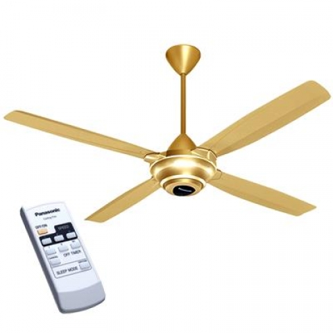 Quạt trần 4 cánh Panasonic F-56MZG-S  F-56MZG-G - Bạcvàng- Remote