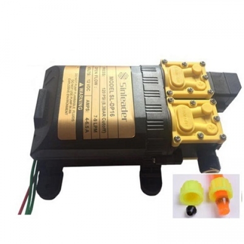 Máy bơm nước đôi mini 12v áp lực cao tự ngắt - máy bơm đôi tăng áp mini 12v - Sinleader