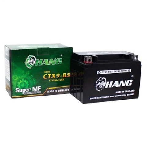 Bình Ắc Quy Xe Máy Chang CTX9-BS (12V-9AH)