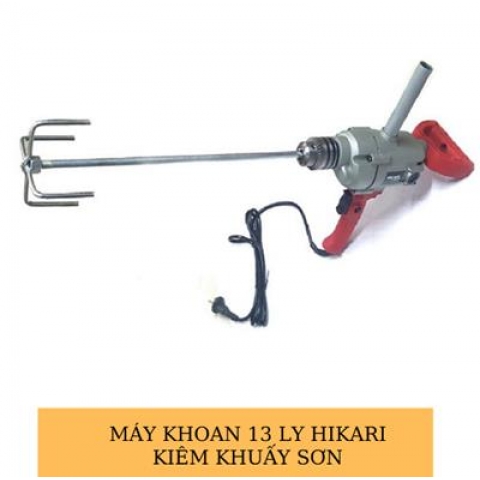 Máy khoan 13 ly Hikari kiêm khuấy sơn