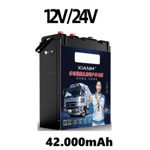 Bộ kich nổ Khởi động ô tô xe tải ,container 12V-24V Công Suất Lớn Dung lượng Pin 42.000mAh - 42.000mAH
