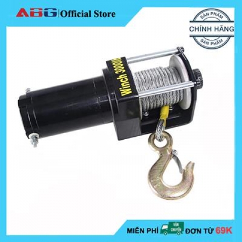 Tời Cứu Hộ Ô Tô ABG 12V 3000 LBS