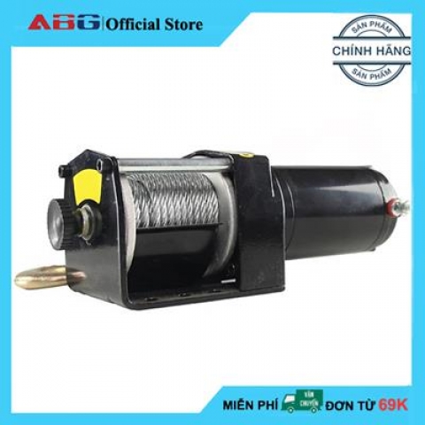 Tời Cứu Hộ Ô Tô ABG 12V 2000 LBS - Hộp Số 4 Cấp