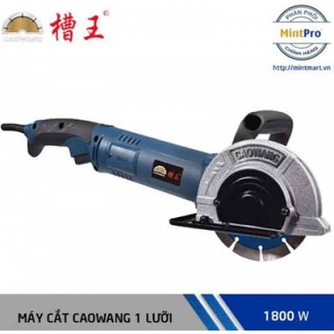 Máy cắt xẻ rãnh tường 1 lưỡi Caowang CW1332 - Công suất 1800W+Tặng kèm bơm nc