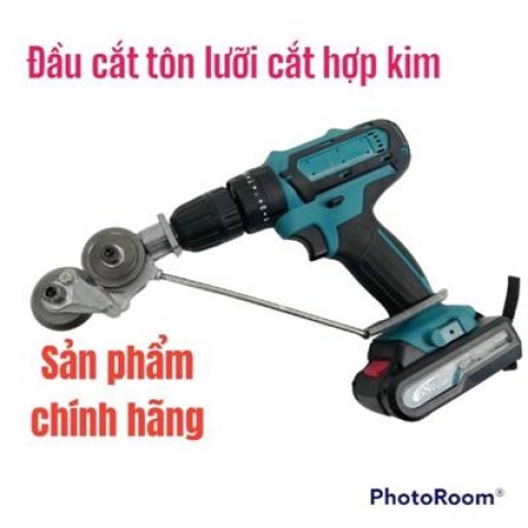 Đầu Chuyển Cắt Tôn Gắn Máy Khoan - Lưỡi Kéo Cắt Sắt, Cắt Tôn