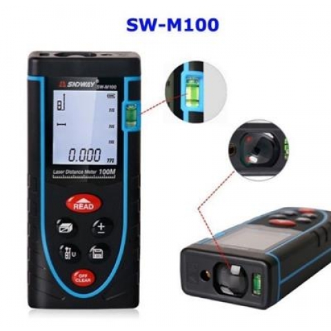 Thước đo khoảng cách bằng tia laser SNDWAY 40m,60M,80M,100M (Bản 2021)