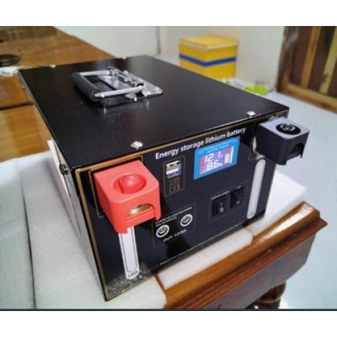 Bình Pin lithium 12V - 300Ah mẫu mới 2024- Kèm Theo 2 Sạc Phụ kiện Công suất lớn - 300AH-2