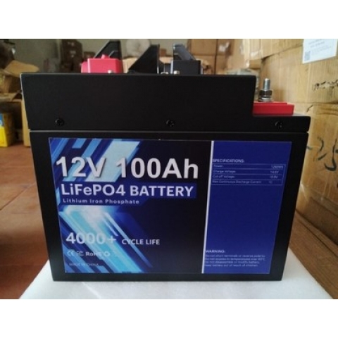 Bình Pin Lithium 12V-100AH Tích Hợp Mạch BMS có Bluetooth-Đủ Công Suất- Bản cao cấp