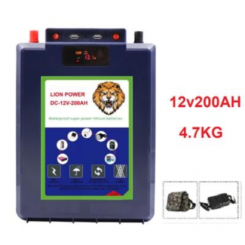 Pin Lithium 200Ah chống nước hoàn toàn tuyệt đối thông minh - 12v200Ah