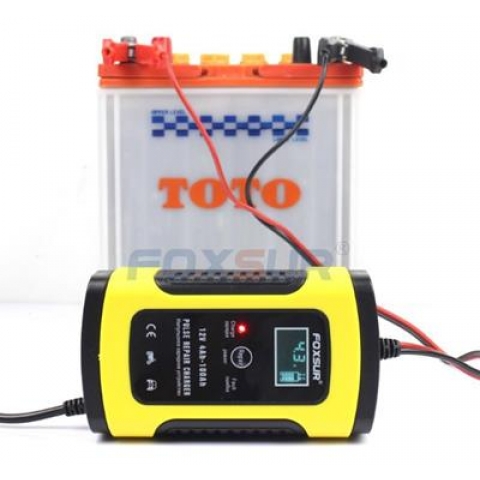 Bộ sạc điện ac quy FOXSUR 12V 5A kèm phục hồi bình