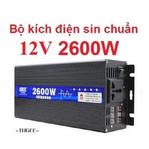 Bộ chuyển đổi nguồn sin chuẩn 12V 220V 2600w- Power Inverter sin chuẩn 12V 2600w - 12V 2600w