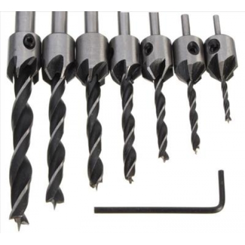 Bộ 7 mũi khoan âm gỗ