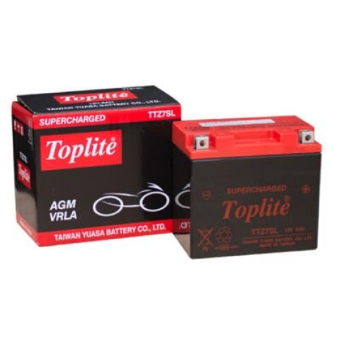 Ắc quy Toplite TTZ7SL Supercharged 12V-6AH (HÀNG NGOẠI NHẬP)