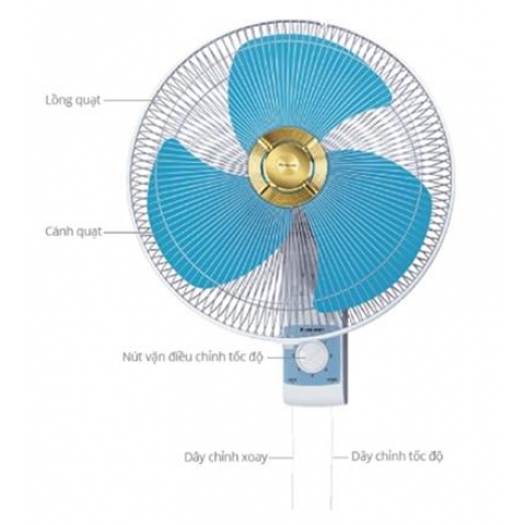 Quạt treo tường Panasonic F-409UB (màu xanh)