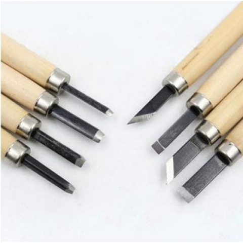 Bộ 12 dao khắc, đục, tiện gỗ V1