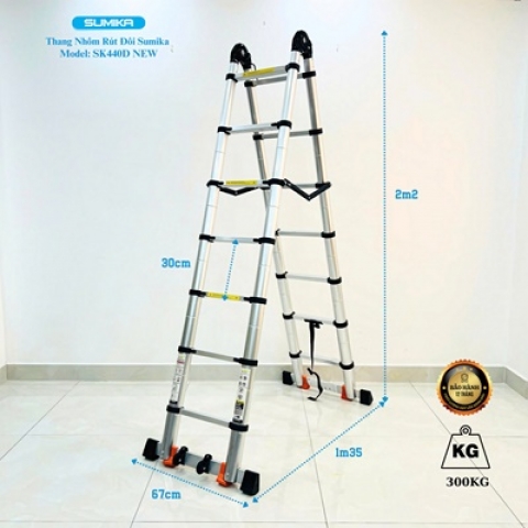 Thang Nhôm Rút Đôi Sumika SK440D