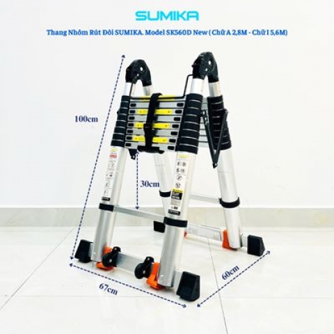 Thang Nhôm Rút Đôi Sumika SK560D