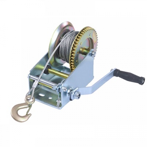Tời quay tay 1200LBS cáp 8m kèm móc khóa