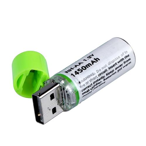 Pin tiểu AA sạc cổng USB 1.2V 1450mAh