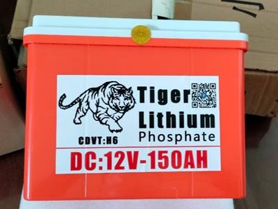 Bình Pin Lithium 150Ah chống nước - 150Ah Tiger - Chống nước hoàn toàn - Mẫu mới màu cam 2024 - 150AhTiger2024