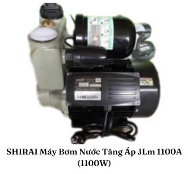 Máy bơm nước tăng áp nước nóng Shirai JLm 1100A (1100w)